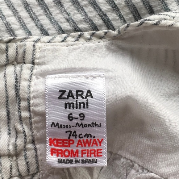 2 Infant Ruffled Ruched Cotton Dresses, button-up in back - Picture 10 of 10